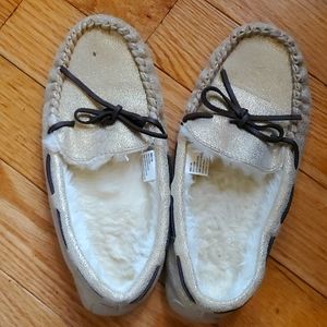 Sparkly Gold Slipper Shoes